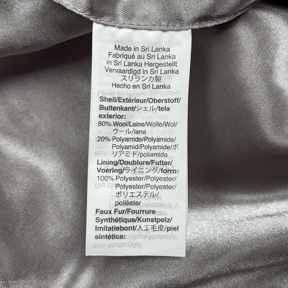 J. Crew Chateau Parka Italian Stadium Cloth Wool Long Coat Jacket Winter Grey 6 - Picture 11 of 13